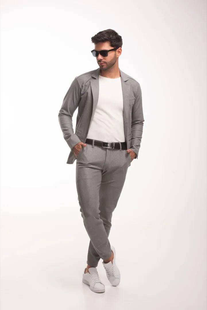 Blazer Punto Roma Gris medio