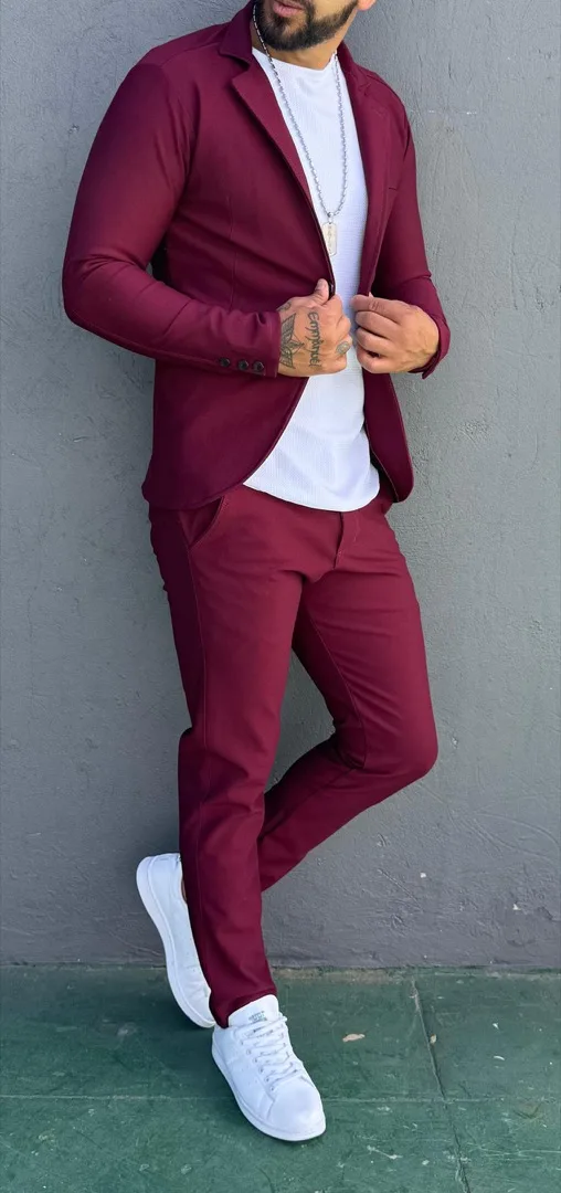 Blazer Punto Roma Vinotinto