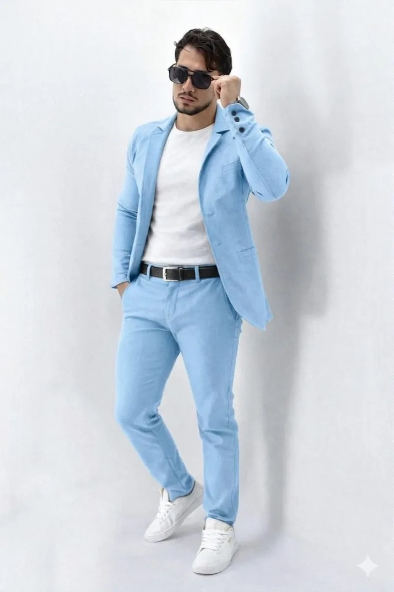 Blazer Punto Roma Azul día
