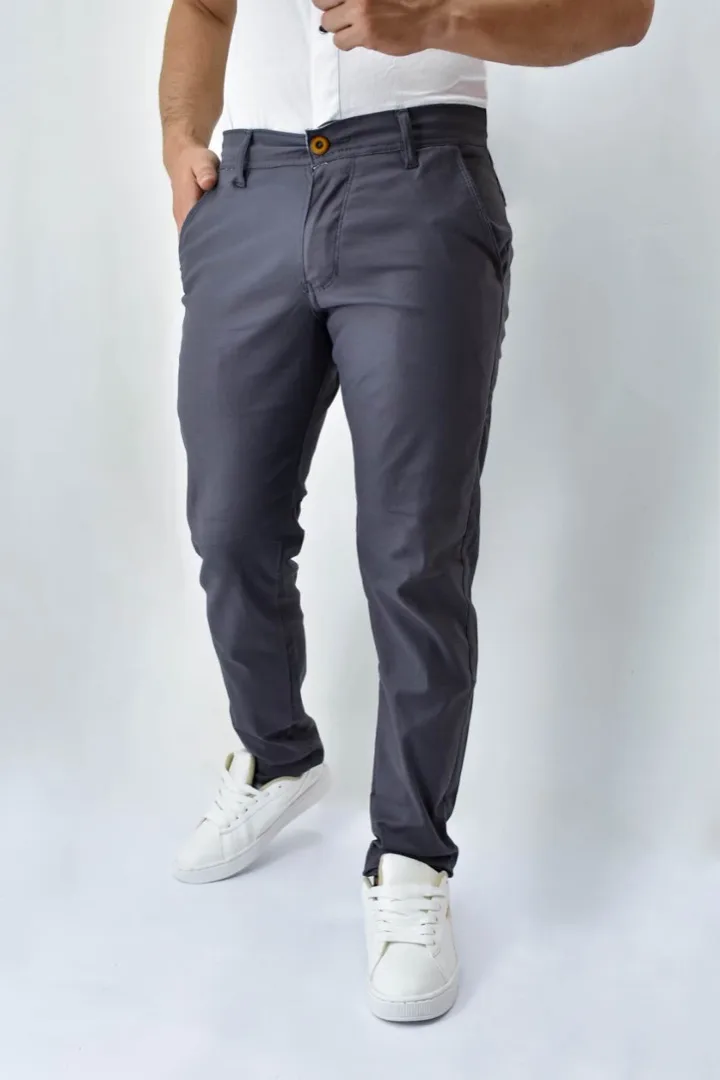 Pantalón Drill Galleta Gris oscuro