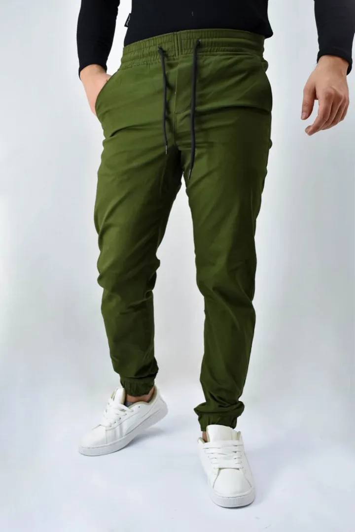 Jogger de Drill Verde militar