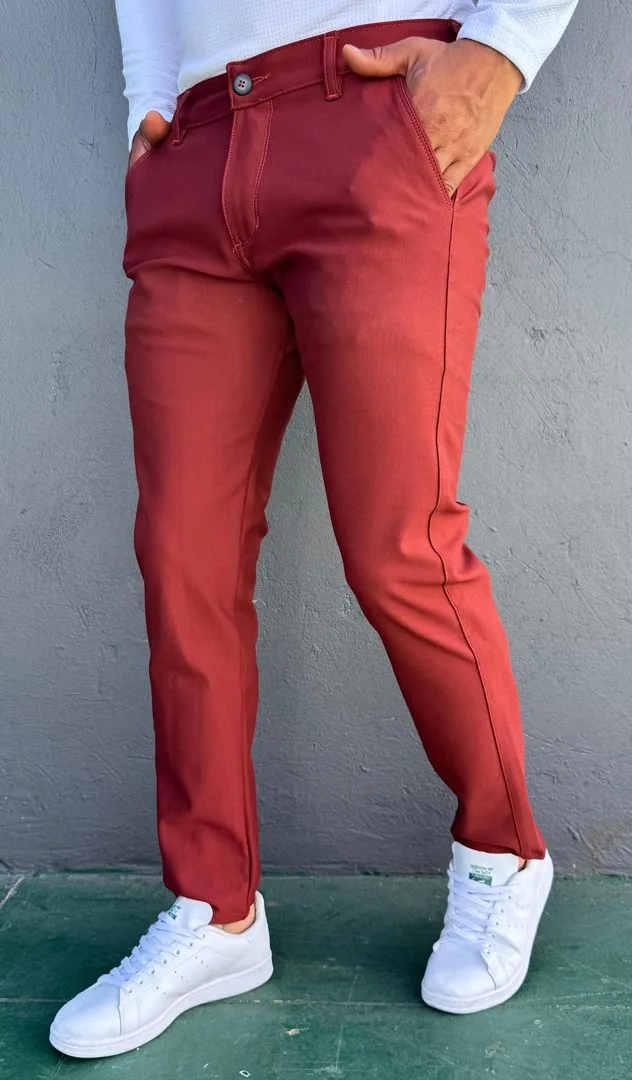 Pantalón Punto Roma Terracota