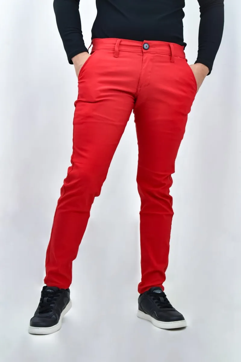Pantalón Punto Roma Rojo