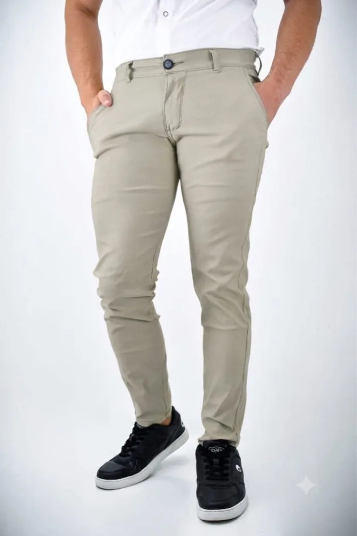 Pantalón Punto Roma Gris verdoso