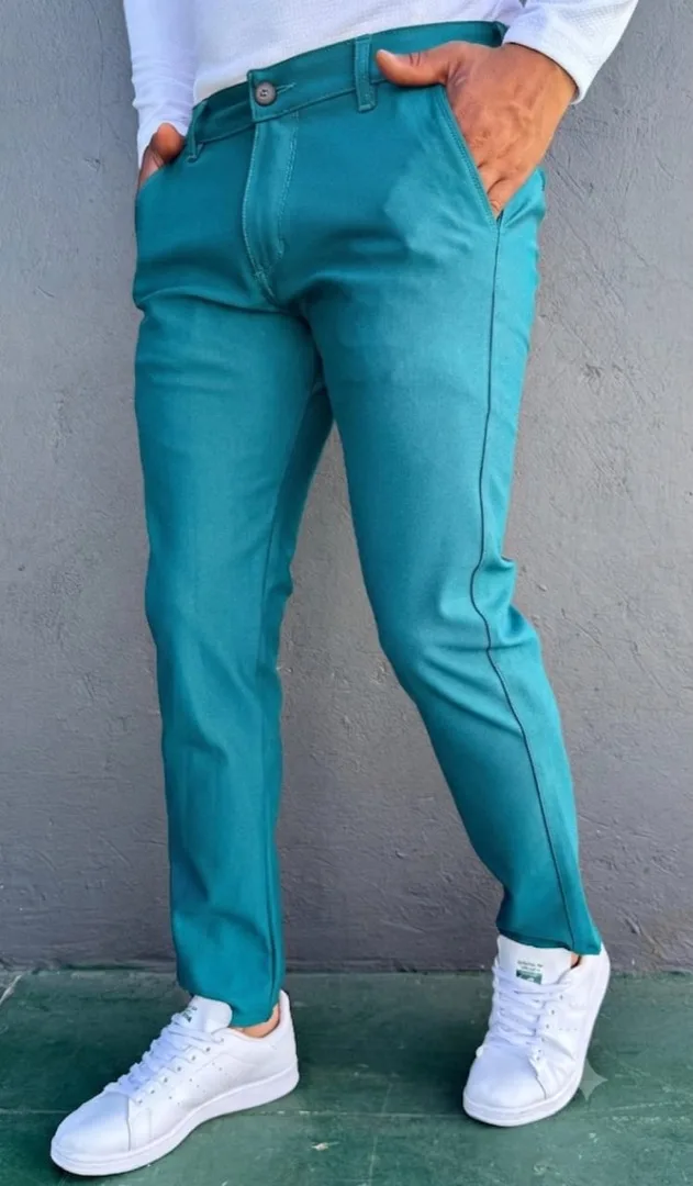 Pantalón Punto Roma Verde petróleo