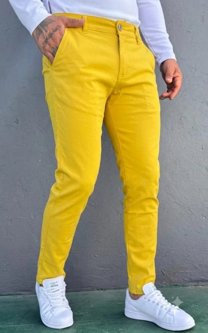 Pantalón Punto Roma Amarillo