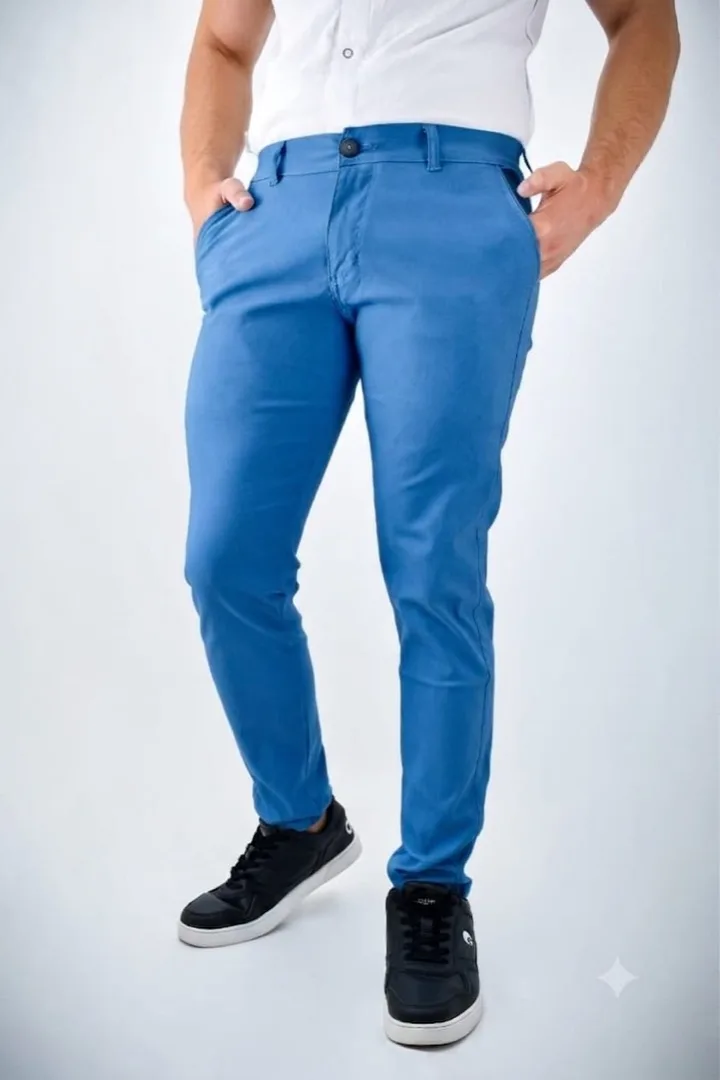 Pantalón Punto Roma Azul acero