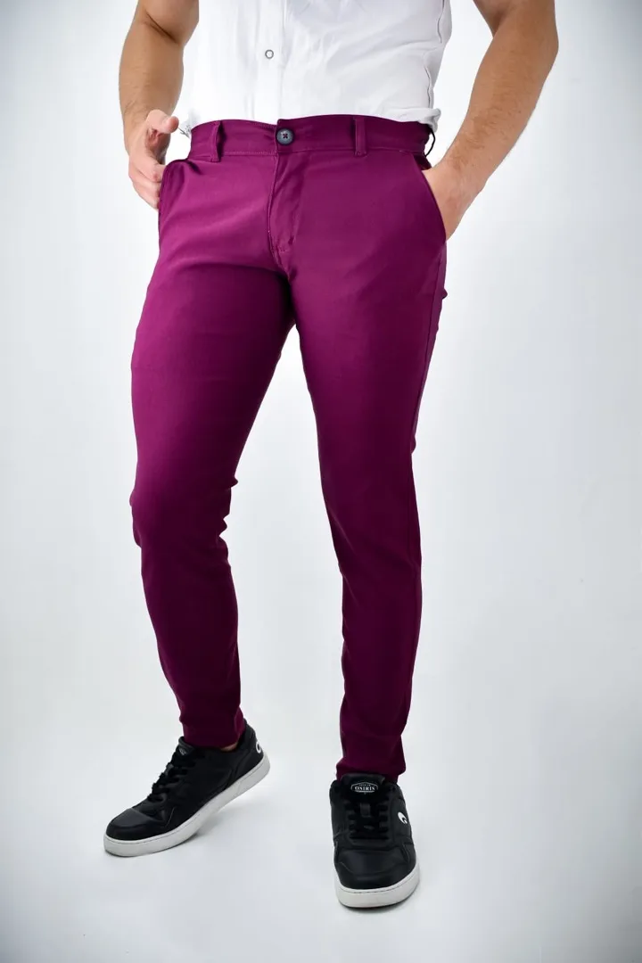 Pantalón Punto Roma Morado uva